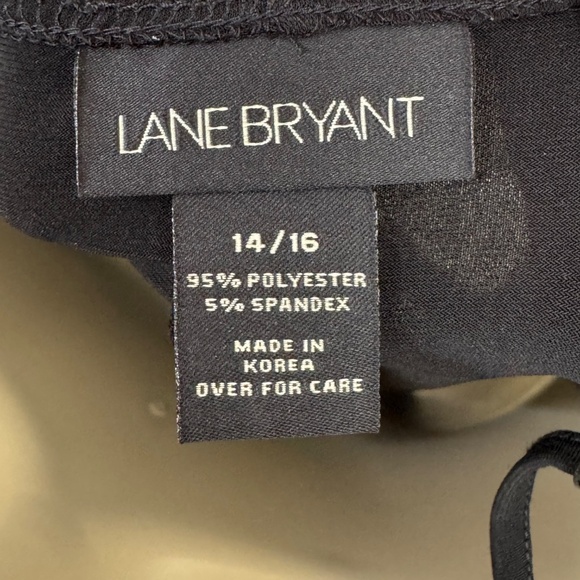 ❈ Lane Bryant Womens Black Lace Sequin Adjustable Straps Camisole Tank Top 14 16 - Picture 6 of 8